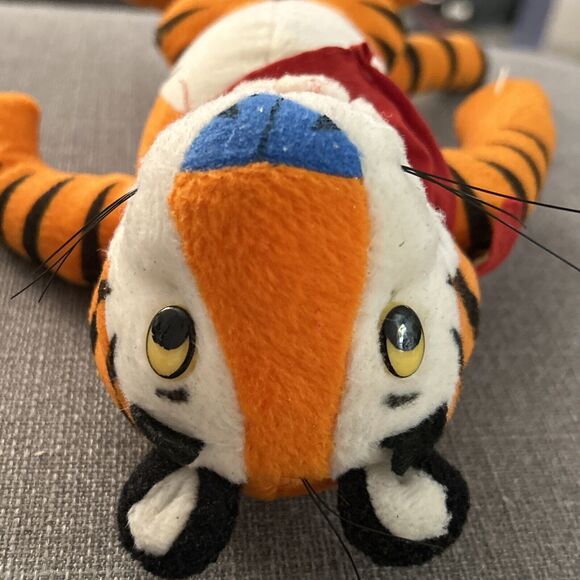 Vintage 1993 Tony the Tiger Kelloggs Frosted Flakes Cereal Mascot 10" Plush - Picture 8 of 8